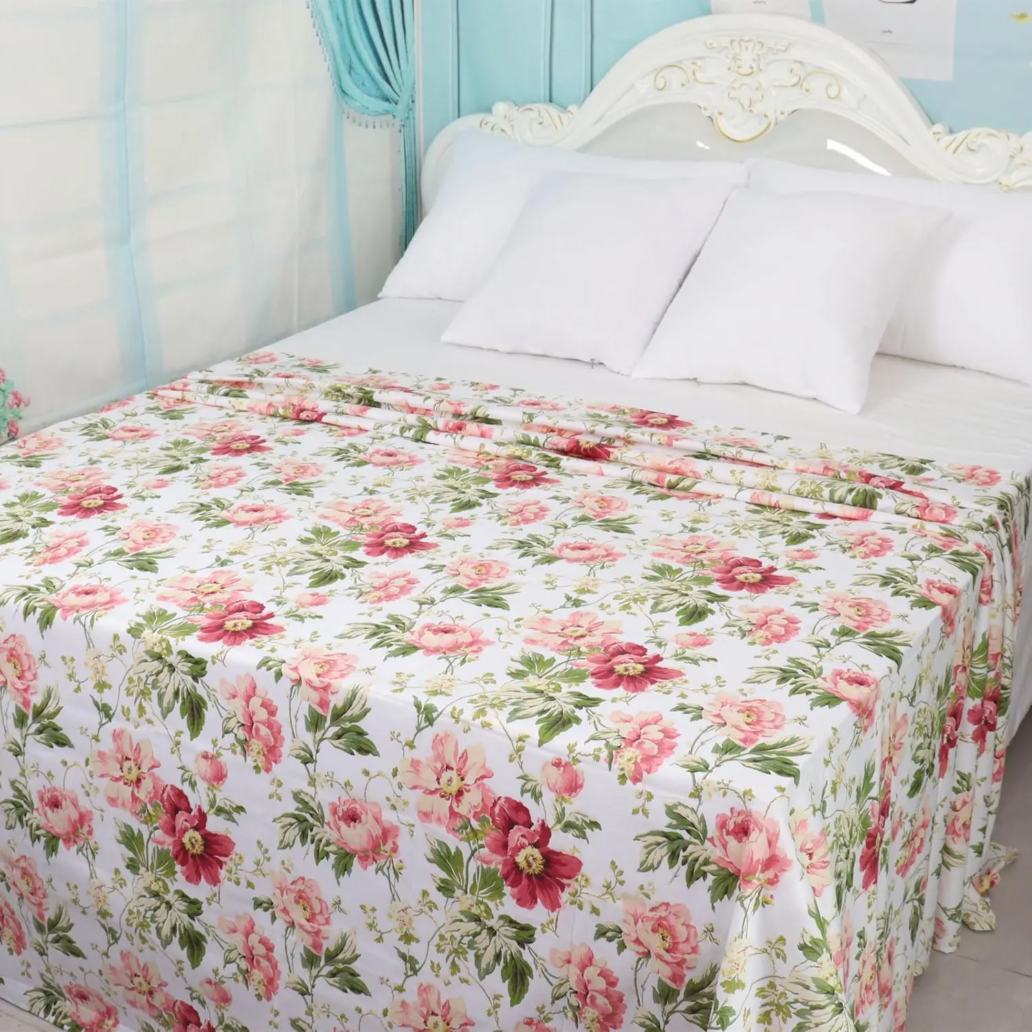 Customized Bed Sheet 3D Print LOGO Photo Custom Flat Sheet 100% Polyester 1-Piece Custom Bed Cover Twin Full King(No Pillowcase) 3
