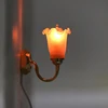 1/6 1/12 Scale Dollhouse Accessories Miniature LED Wall Sconce Lamp, dollhouse table lamp, Battery Operated With ON/OFF Switch 4