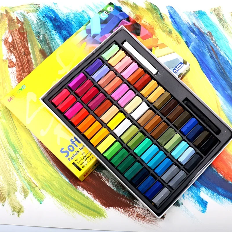32/48/60 Colors oil pastels Easy Use Drawing Line Stick Toner Portable Smooth Hair Dye Soft Short Pastel Painting Chalk Set