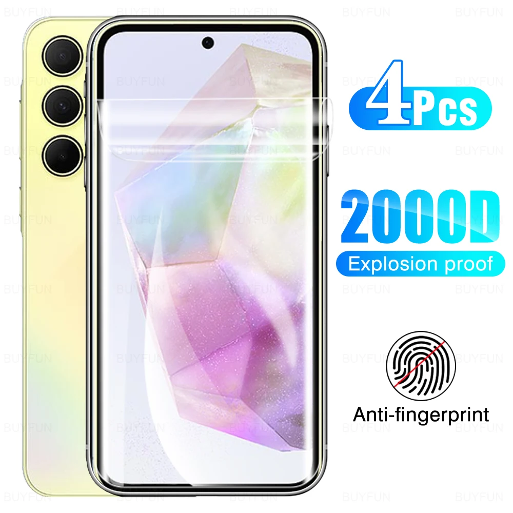 

4 шт., мягкая Гидрогелевая пленка для Samsung Galaxy A35 2024 дюйма