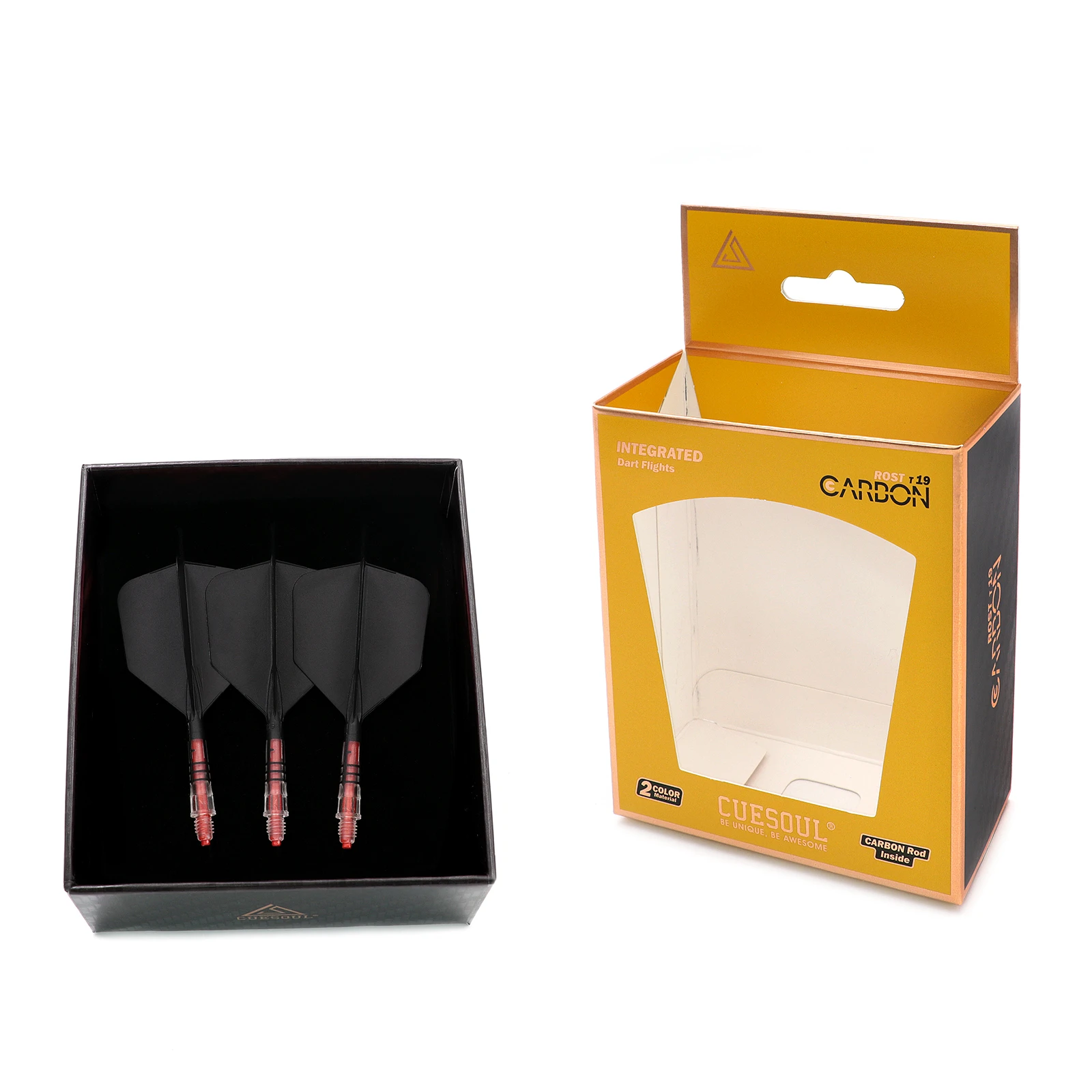 Aste E Alette Per Freccette CUESOUL ROST T19 - Set Di 3, Integrate, Forma Ad Ala Grande, Taglia S - Foto 11