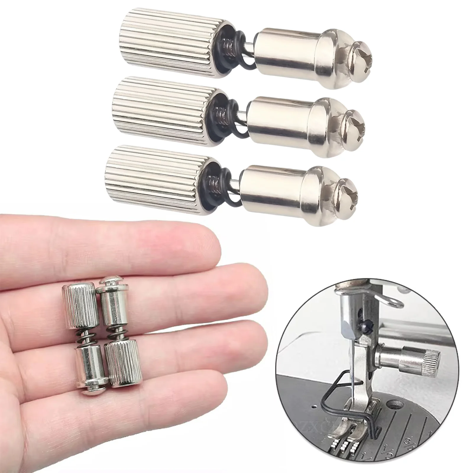 Universal Quick-Change Presser Foot Attachment for Industrial Sewing Machines (1-3 Piece Set)