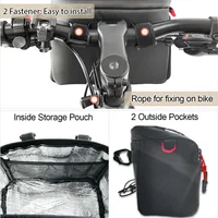 Toptrek 4L sac de guidon de vélo grande capacité isolé stockage de voiture sac de vélo d'hiver garder au chaud panier Pack accessoires de cyclisme 2