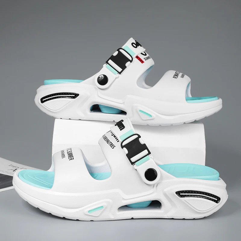 صنادل صيفية للرجال، شباشب خارجية مريحة للشاطئ، قبا...