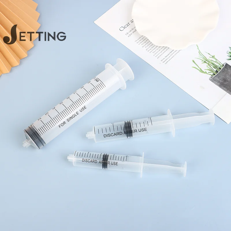10pcs Luer Lock Syringes 1/2/3/5/10/20/30/5/100ml Plastic Syringe Nutrient Syringe Tools Sampler Measure Tool Parts 5