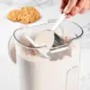 9 Piece Clear Plastic Airtight Food Flour and Sugar Baker's Kitchen Storage Organization Container Canister 6