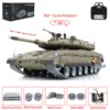 Henglong 1/16 Military RC Tank IDF Merkava MK IV Metal Tracks Road Wheels Idlers TK7.0 Remote Control Model Outdoors Toy TH22650 1