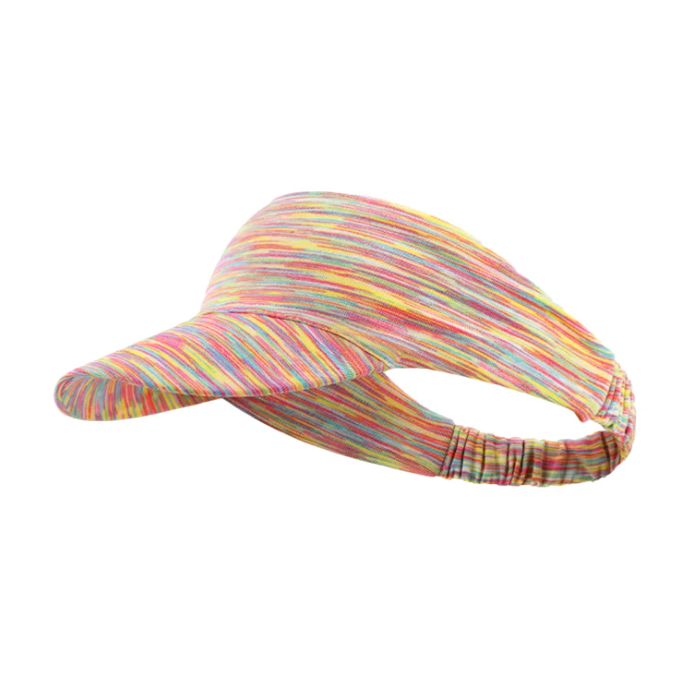 Neue Sommer Eis Seide Hut Sonnenblende Hut Frauen Männer Sport Kappe Quick Dry Golf Tennis Hut Leichte Tie Dye Visier roll-up Strand Kappe – Detail 27