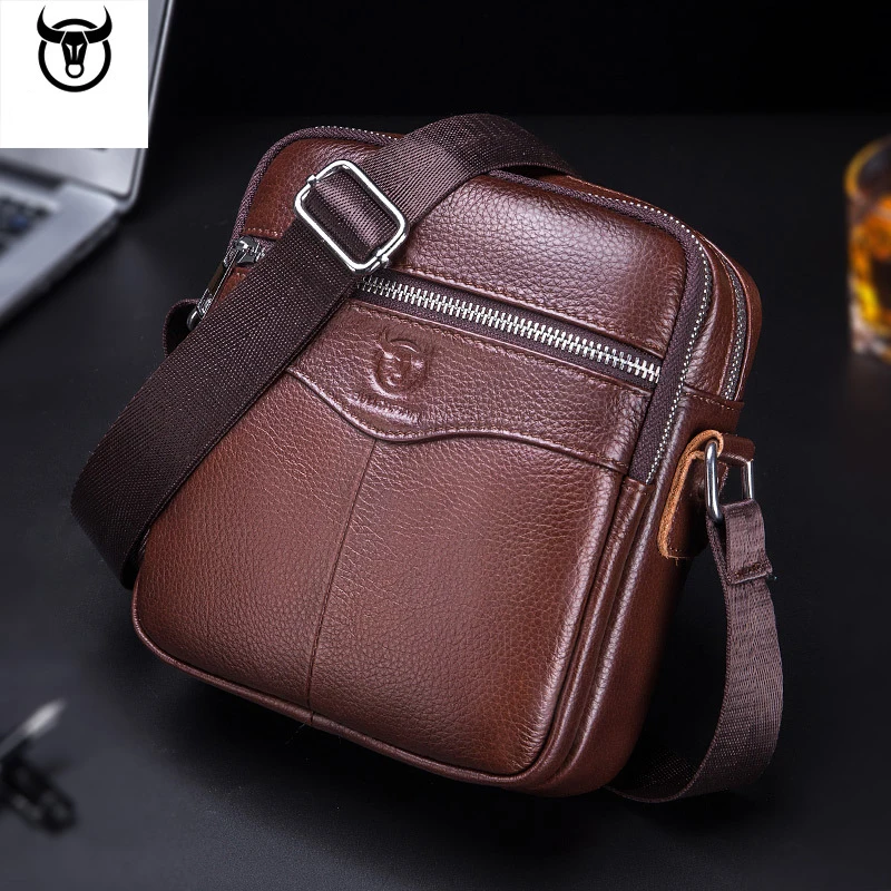 Brand New Men bag 100% Leather Shoulder Bags Luxury Men's designer bag high  quality Messenger Bag Fashion Small bags handbag - AliExpress