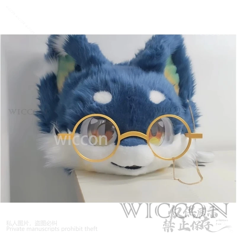 Animal Glasses Fursuit Accessories Kigurumi Mask Furry Costume Head Base Halloween Kemono Head Cat