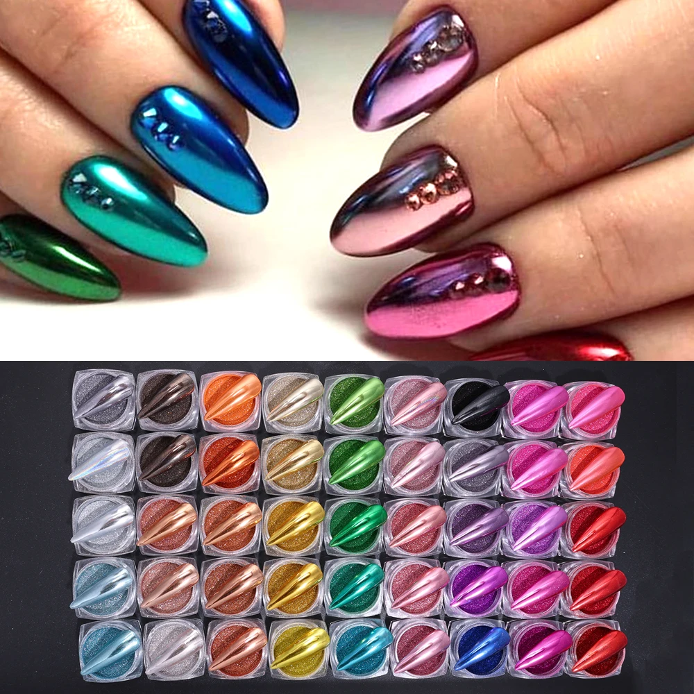 Chrome Nail Powders for Manicure