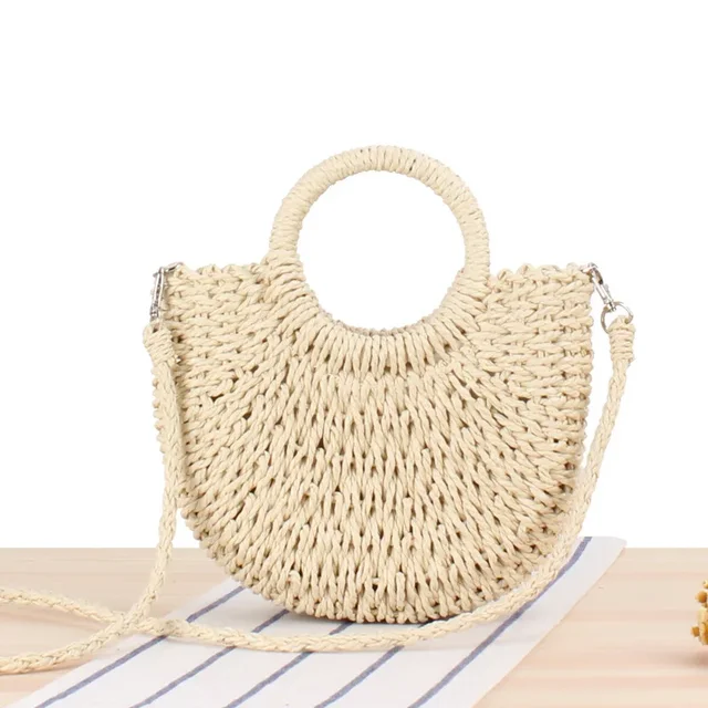 Retro Woven Beach Crossbody Bag