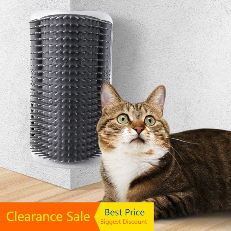 

Self Cleaning Cat Corner Brush Undercoad Loose Hair Remover Glove Grooming Tools for Cats Kitten Accessories Pet Products