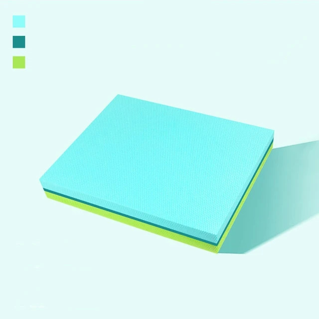 40*33*6cm Contrast Color Yoga Balance Pad Soft TPE Non-slip Exercise Pad Pilates Plank Fitness Training Mat 5