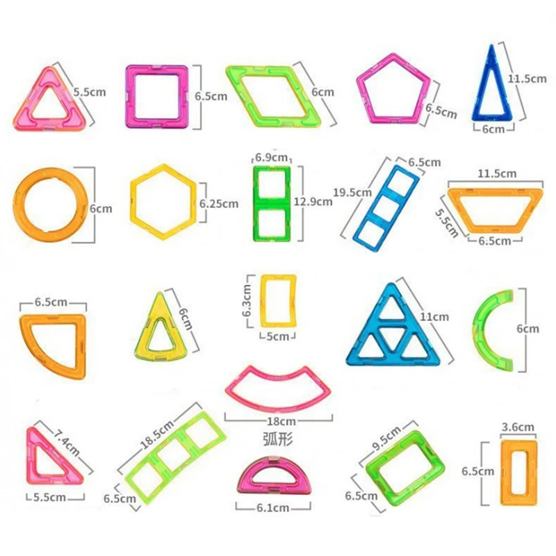 Big Size Magnetic Building Blocks DIY Magnets Toys For Kids Designer Construction Set Xmas Gifts For Children