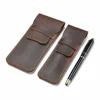 Handmade Genuine Leather Pen Bag Cowhide Pencil Bag Vintage Retro Style Accessories For Travel Journal 1