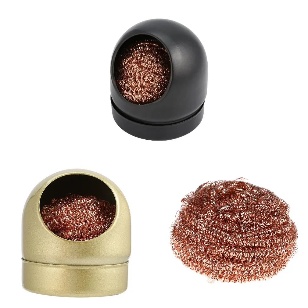 Steel Wire Brass Ball Copper Metal Sponge Soldering Solder Iron Metal Welding Head Tip Cleaner Cleaning Ball Remover