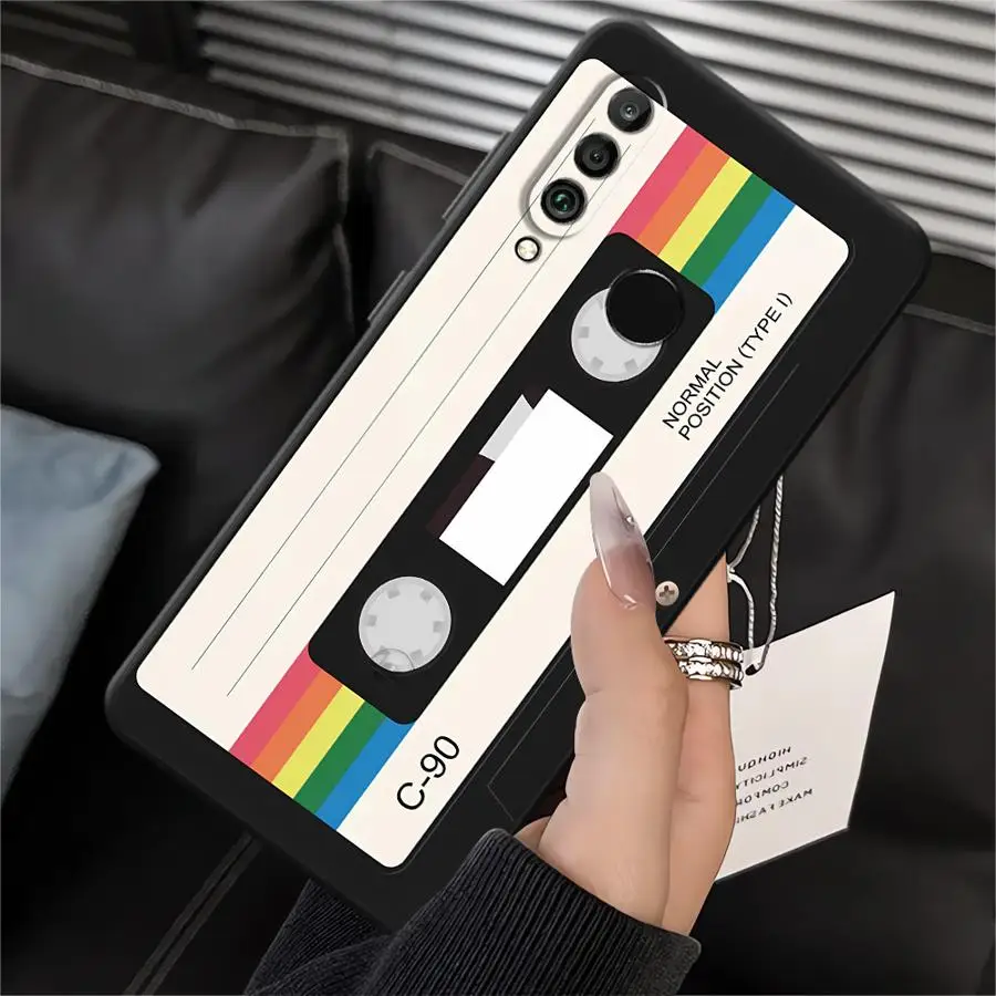 Vintage Cassette Tape Black Soft Shell Case