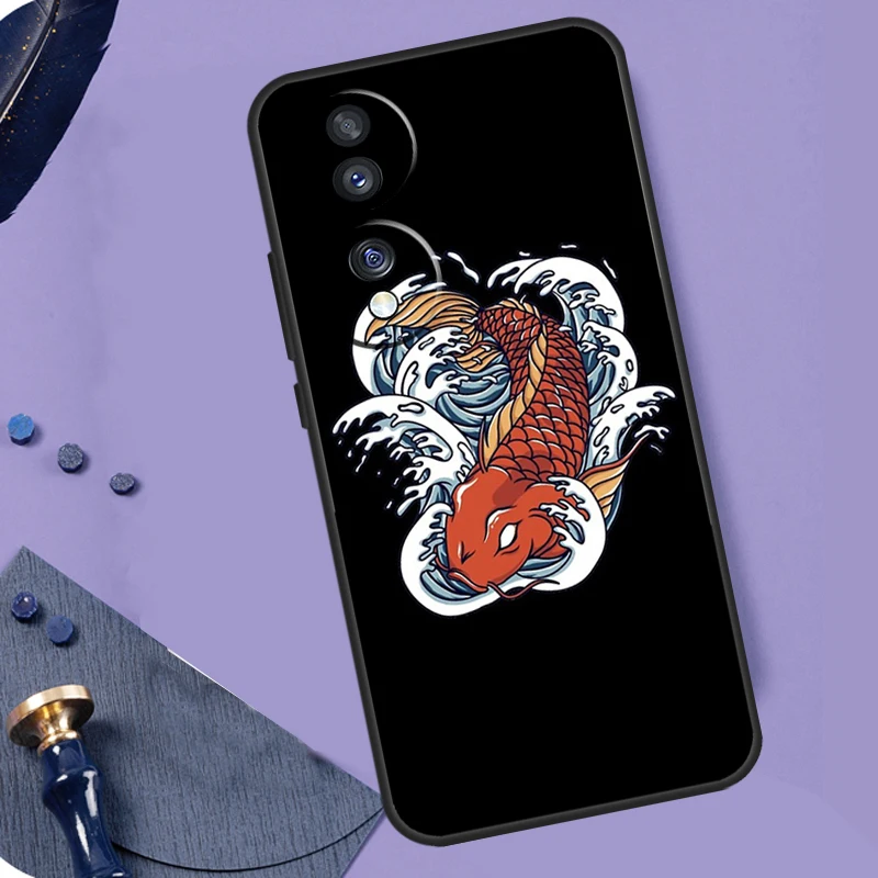 Japanese Koi Dragon Wave Tattoo Design Phone Case