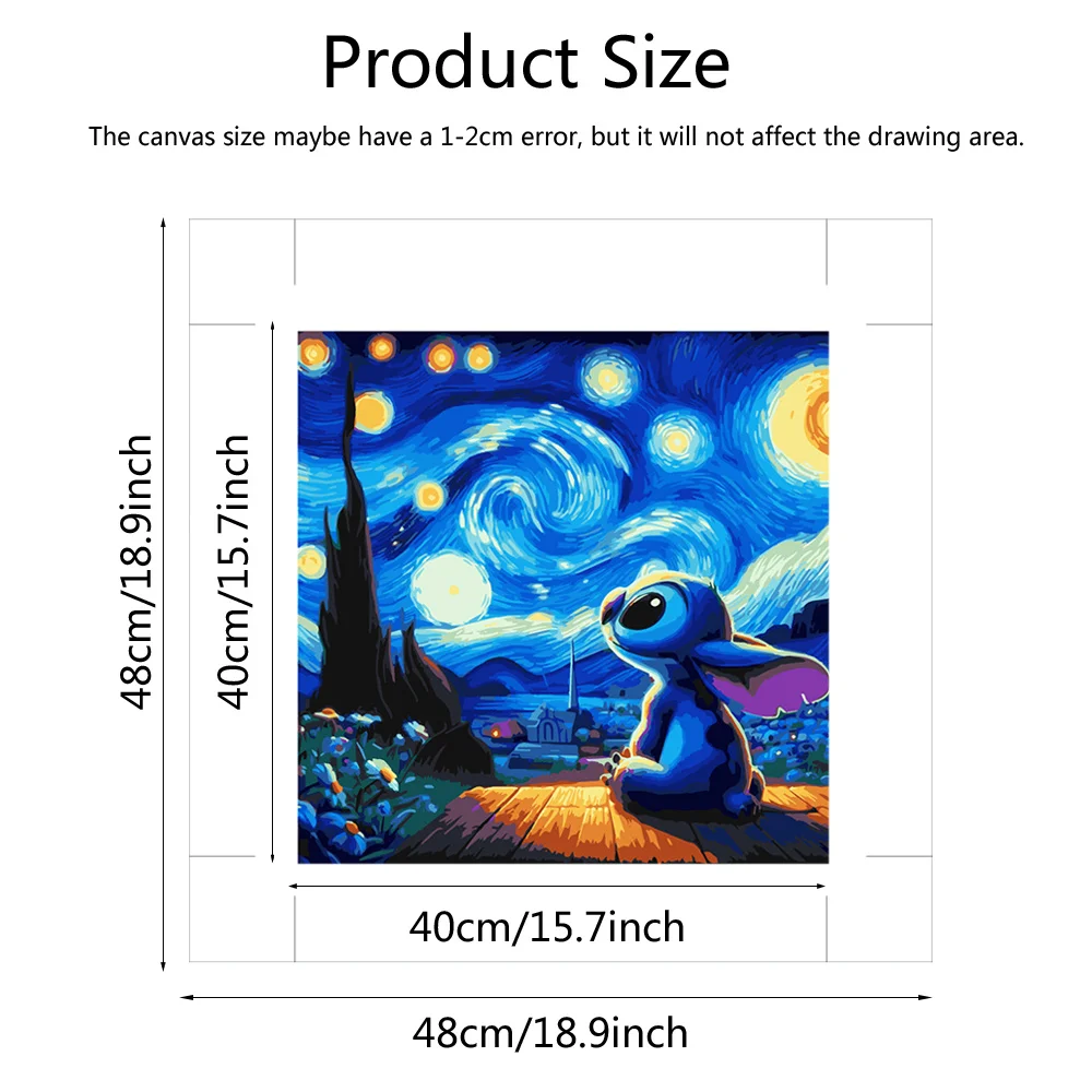 Disney Pictures By Numbers Cartoon Stitch Painting By Number Lilo Stitch Handpainted Painting Art Handpainted DIY Gift painting by numbers kits oil picture by numbers painting by numbers