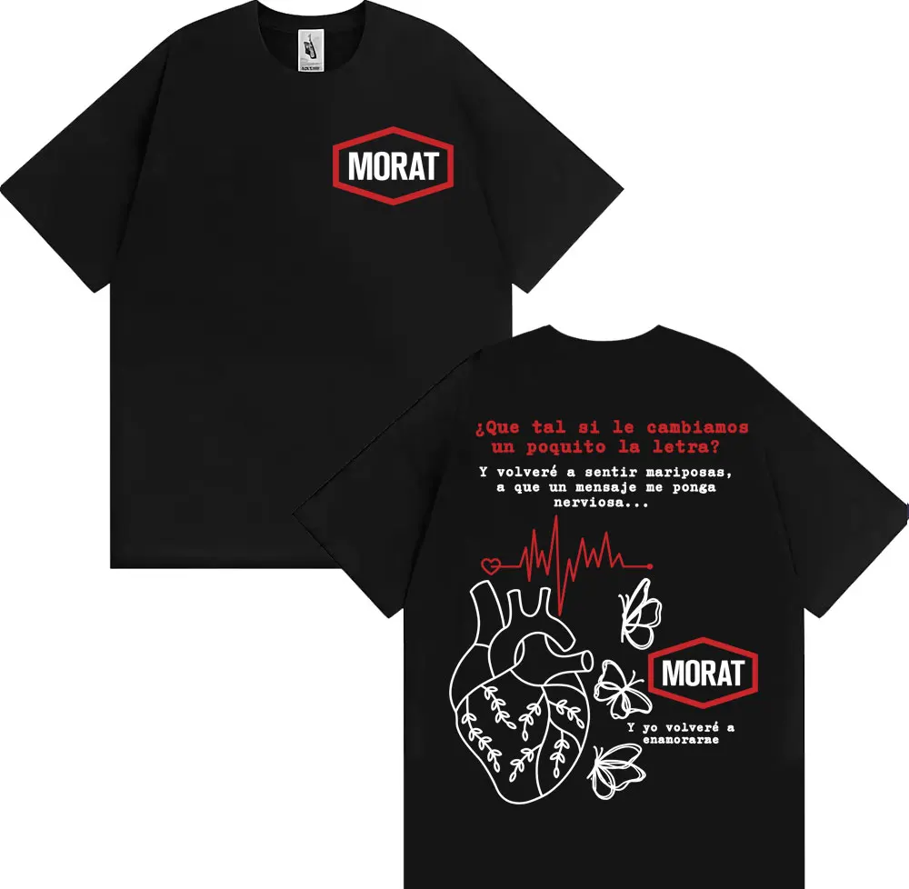 Rock Band Morat Asuntos Pendientes Tour T-shirt Männer Frauen Harajuku Hip Hop Punk Straße T Shirts Baumwolle Komfort Übergroßen T Shirt