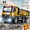 HuiNa 1573 1/14 RC Truck 10 Channel 2.4G Remote Control Loader Truck Engineering Vehicle RC Toy Gift for Boy 1