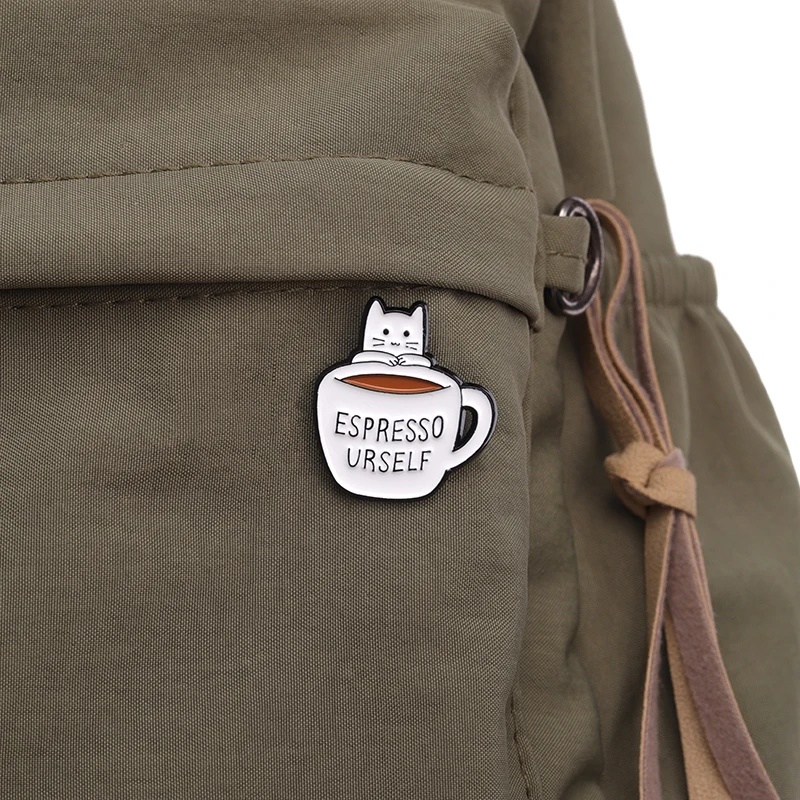 31 Arten niedliche Cartoon-Katze-Emaille-Anstecknadeln, individuelle lustige Kätzchen-Tier-Broschen, Rucksack-Anstecknadeln, Großhandel, Zubehör als Geschenk – Detail 10