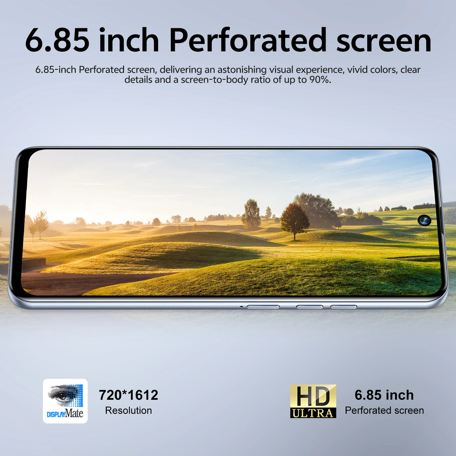 Smartphone IVMI Global Camon50 Pro Android 10.0 3 Go + 16 Go 6,85'' Double SIM GPS Déverrouillage Facial Réseau 4G Écran Courbé Téléphones Mobiles