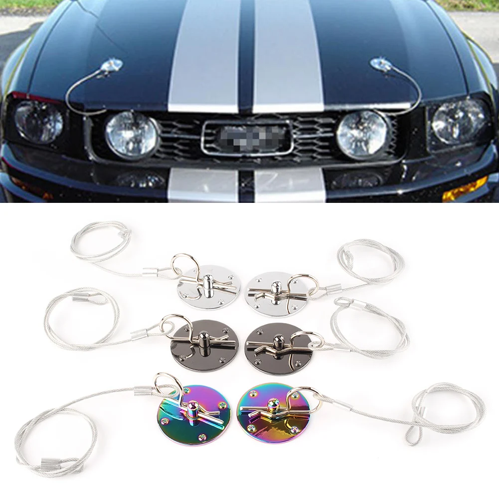 

Car Engine Latch Pin Hood Pin Appearance Kit Machine Cover Lock For Racing Car CNC Billet Aluminum