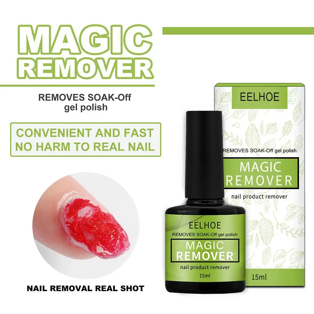 15ml Magic Remover Nail Gel Polish Remover UV Gel Polish Delete Magic Burst Nail Gel Remover Semi Permanent Varnish Polish 4