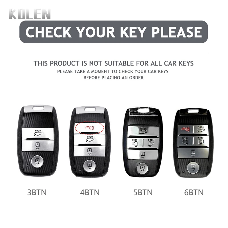 Sleek Carbon Fiber Style Car Key Case Cover
