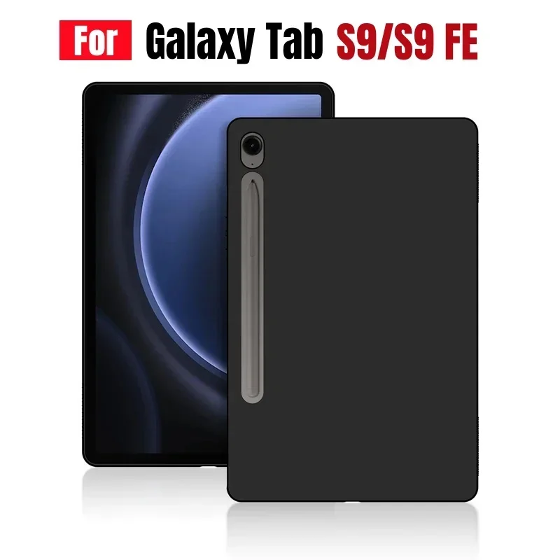 Black Silicone TPU Protective Shell Back Cover