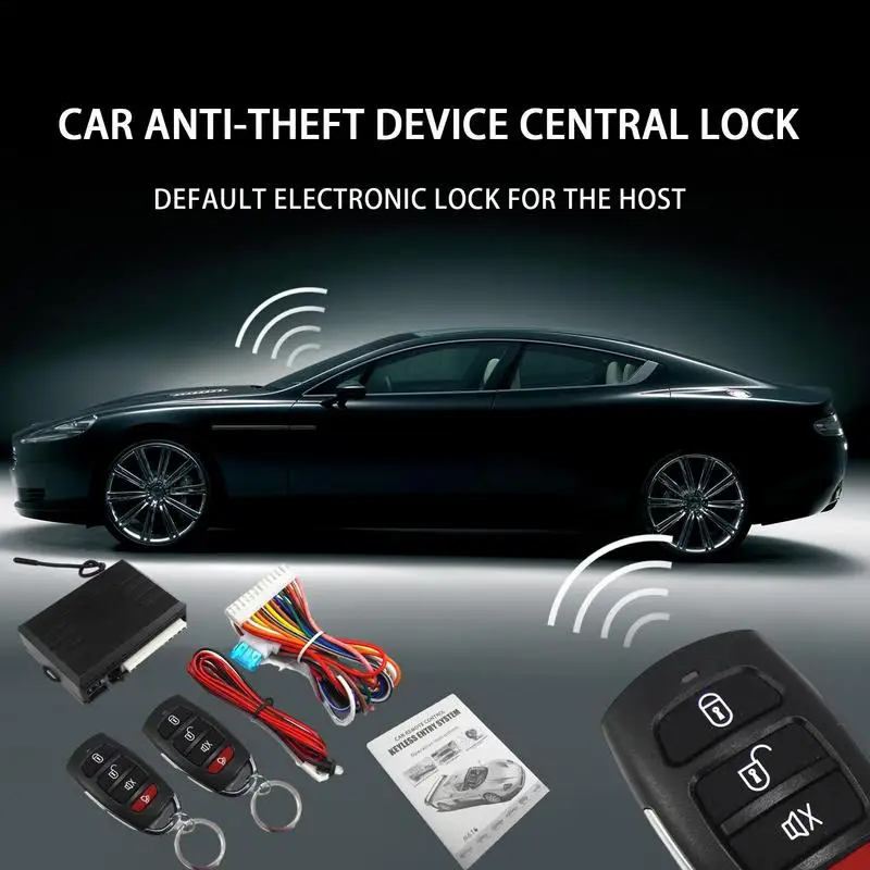 Universal Car Remote Control Accessories Vehicle Entry System Keyless Kit Automobile Door Locking Keyless Entry Alarm System