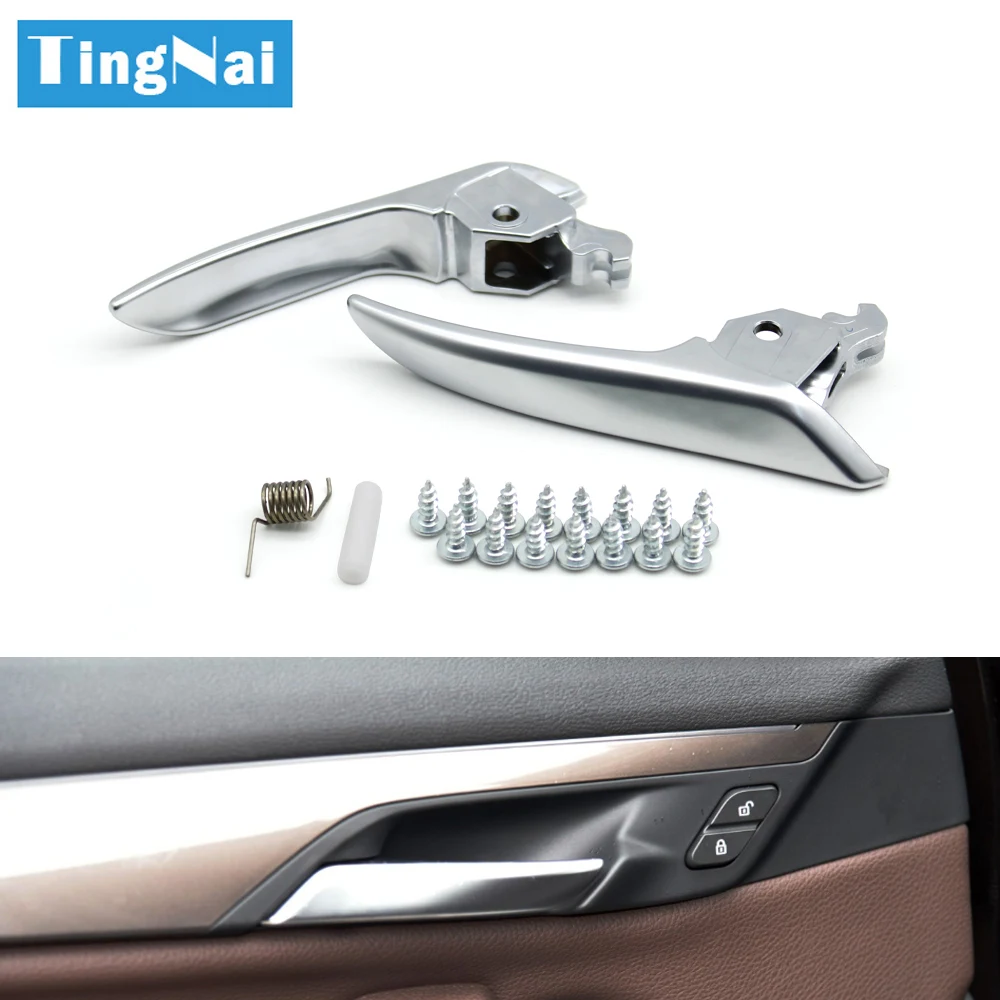 Chrome & Black Window Crank Handle Pair - Fits GM Cars (Chevy, Pontiac, Buick, Etc.)