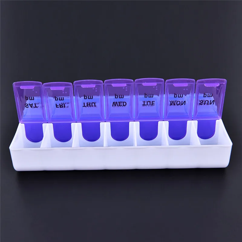 

1pc Weekly 7 Days Tablet Pill Drug Box Holder Dispenser Health Care Medicine Organizer Container Case