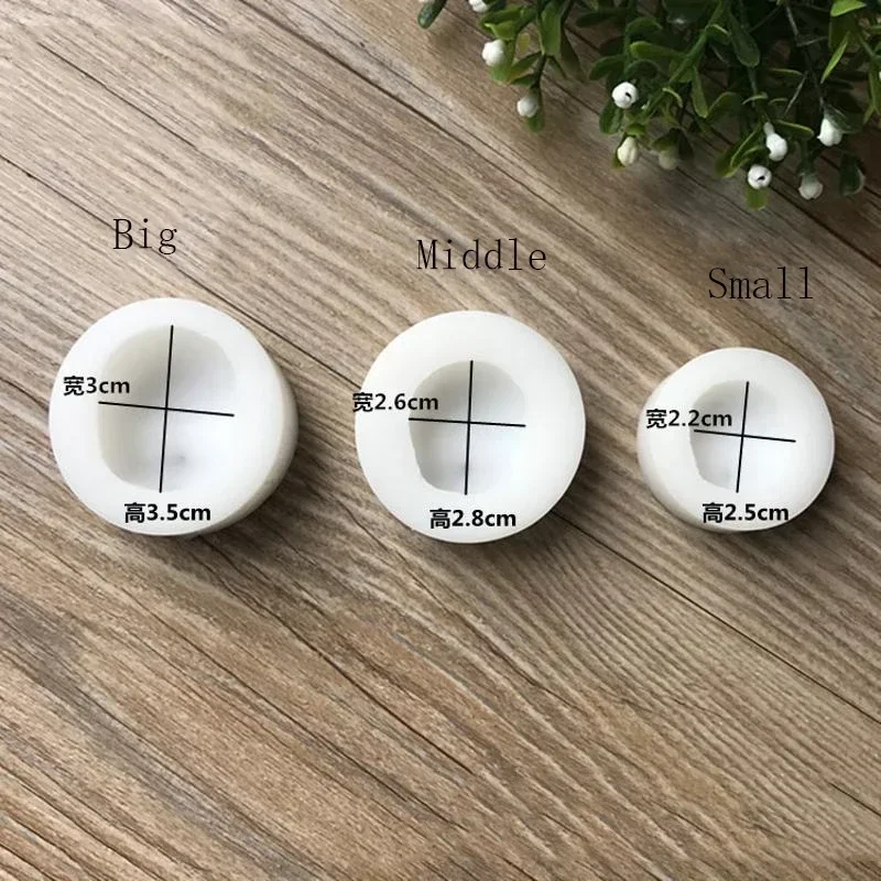 Silicone Mold Tools 3 Types Big Middle Small Size 1 PCS Steamed Bread Shape 3D Baby Face Universal Fondant Cake Mould