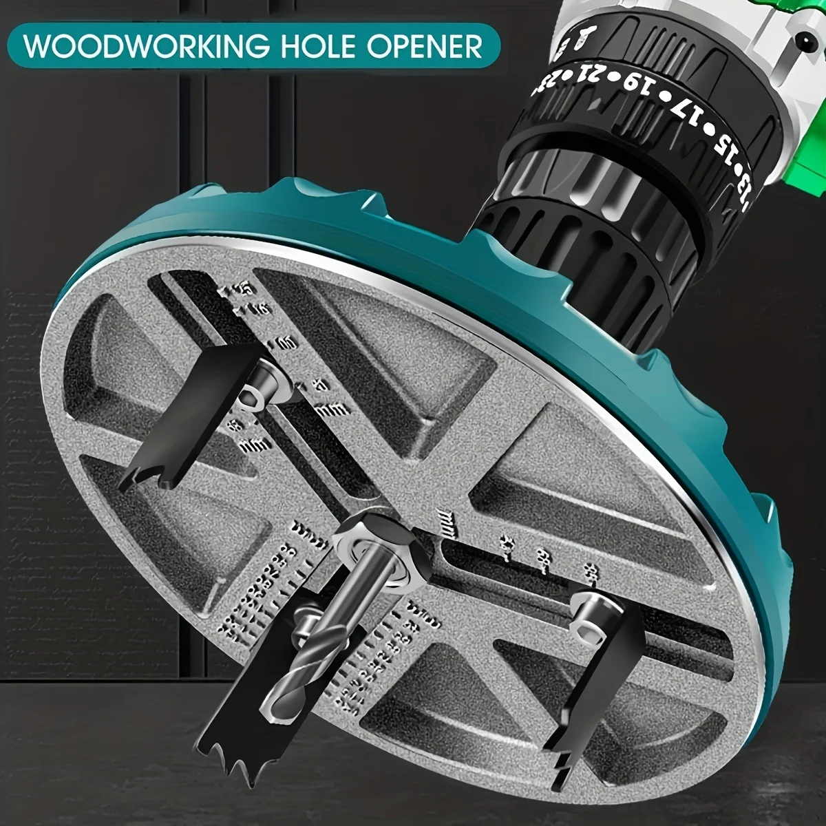 Wolfcraft 5978000 AH Adjustable Hole Saw, Black, ø 45-90 Mm | Wongs