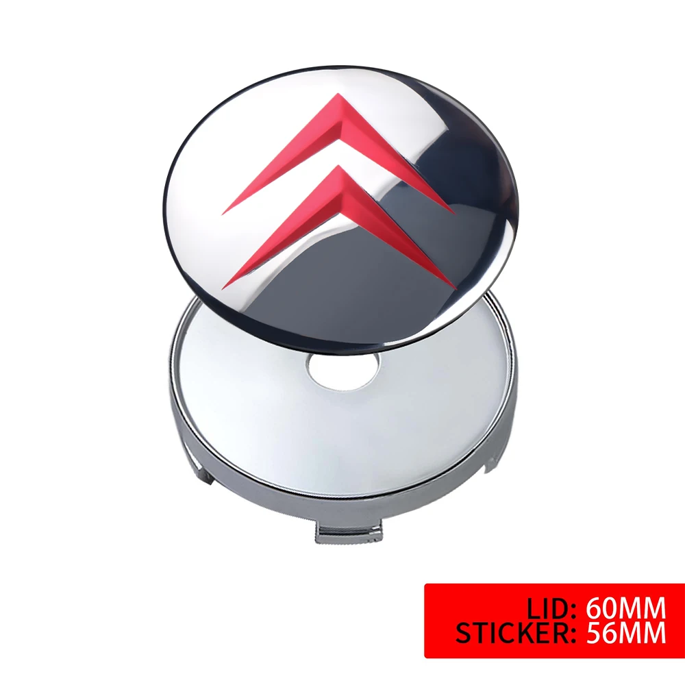 Sleek Car Wheel Center Cover Stickers - Auto Hub Cap Decoration Accessories