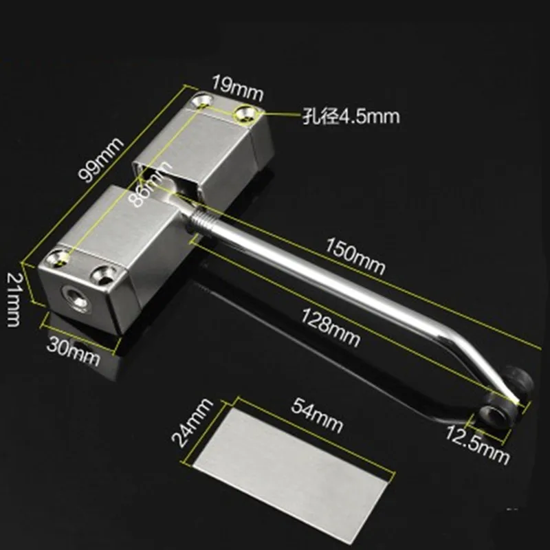 Household Small Easy Door Closer, Invisible Buffer, No Positioning Installation, Adjustable Automatic Closed Door Mail