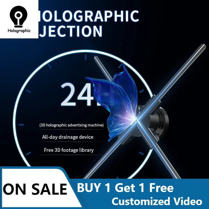 Tanio Wifi 3D Fan projektor hologramowy 45-100cm wyświetlacz reklamowy LED