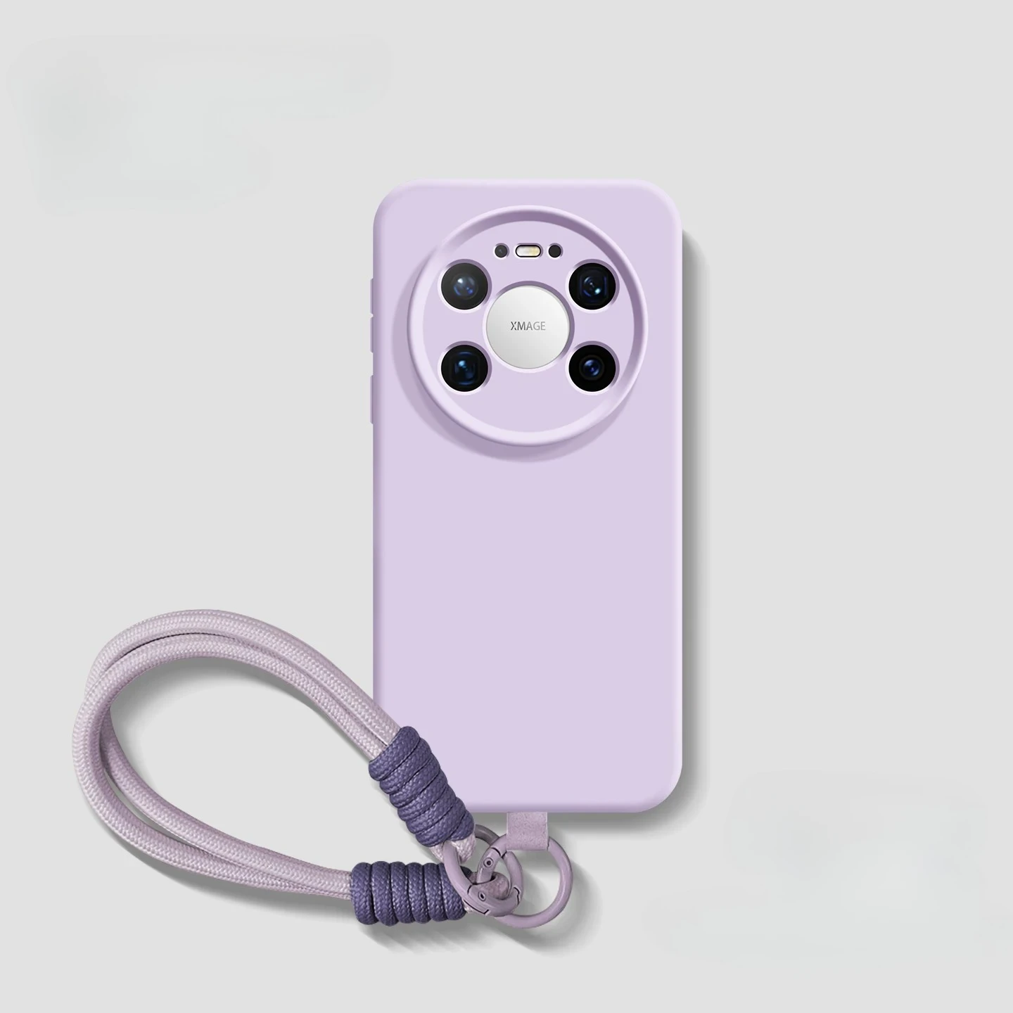 Silicone Wrist Strap Lanyard Case - Soft Matte Shockproof Back Cover