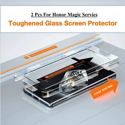 Premium Toughened Glass Screen Protector with Installation Kit - 2 Pack - 2 Pcs