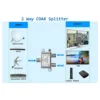 Digital 2 Way Coaxial Cable Splitter 5-2400MHz, RG6 Compatible, Work with Analog/Digital TV Connections and Internet 3