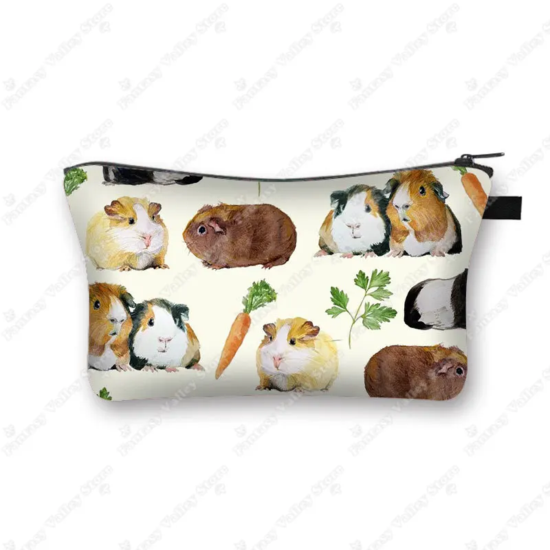 Charming Pet Print Cosmetic Case - Makeup Bag and Beauty Organizer Zipper Pouch