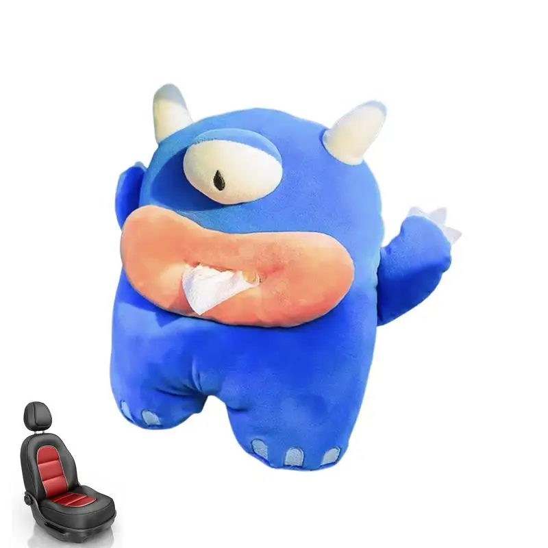 

Плюшевая коробка для салфеток с животными, солнцезащитный козырек, поднос для салфеток, бумажный контейнер, креативная автомобильная коробка для салфеток, сумка для спинки стула, Милая бумажная подставка