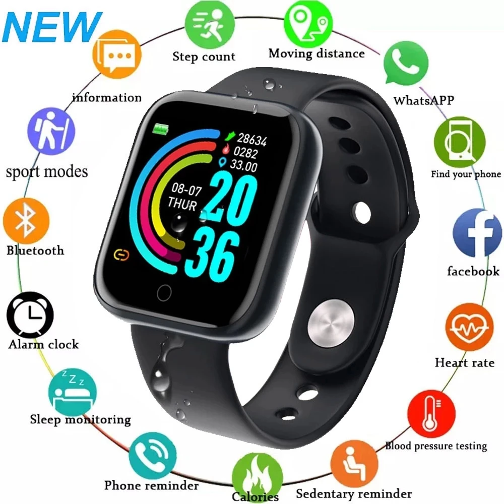 Tanio D20 Pro inteligentny zegarek Y68 opaska sportowa Bluetooth zegarek