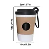 Creative Design Coffee Cup Pet Garbage Bag Dispenser, Portable Outdoor Dog Walking Toilet Picking Garbage Bag Storage