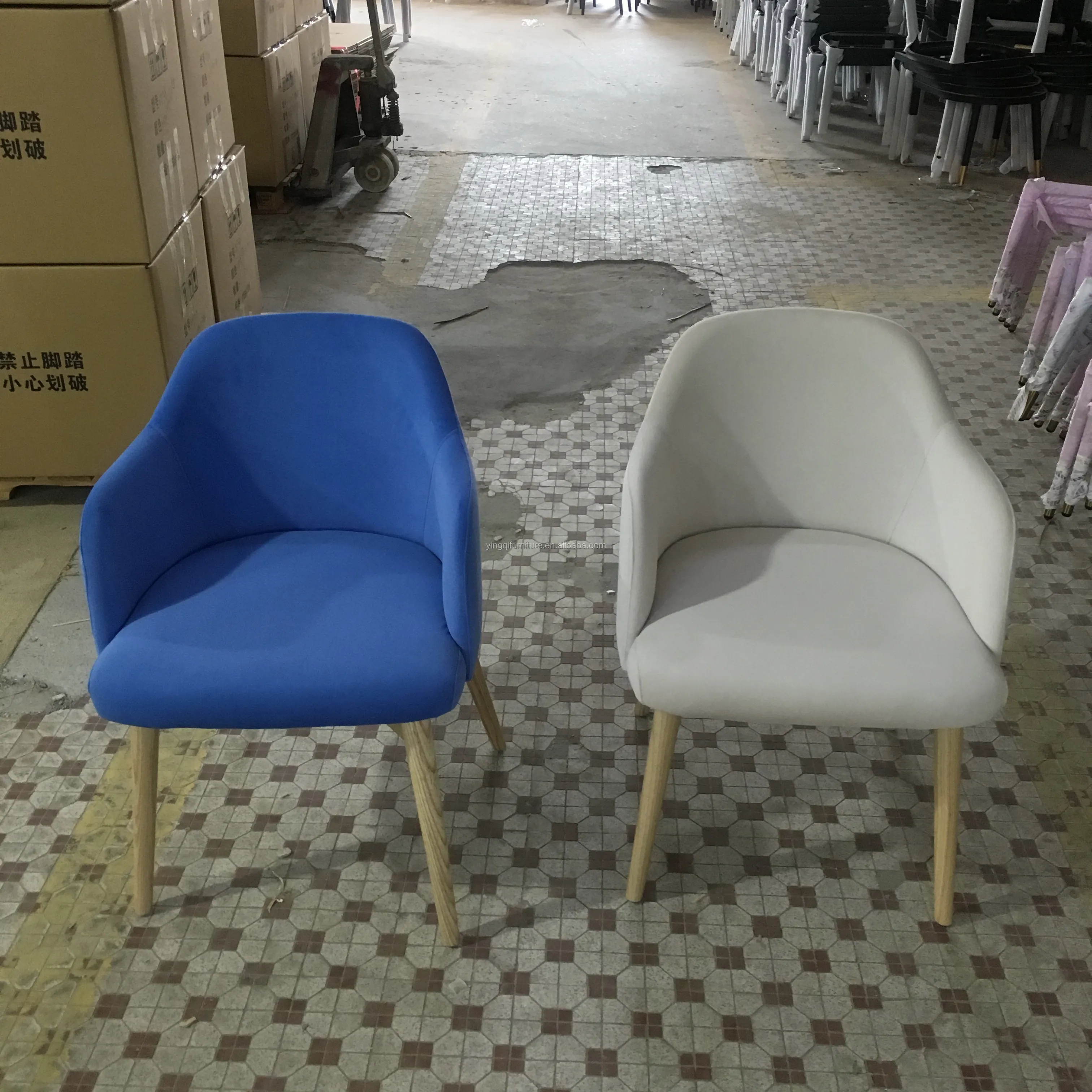 Hotel Modern Wooden Lounge Coffee Chairs