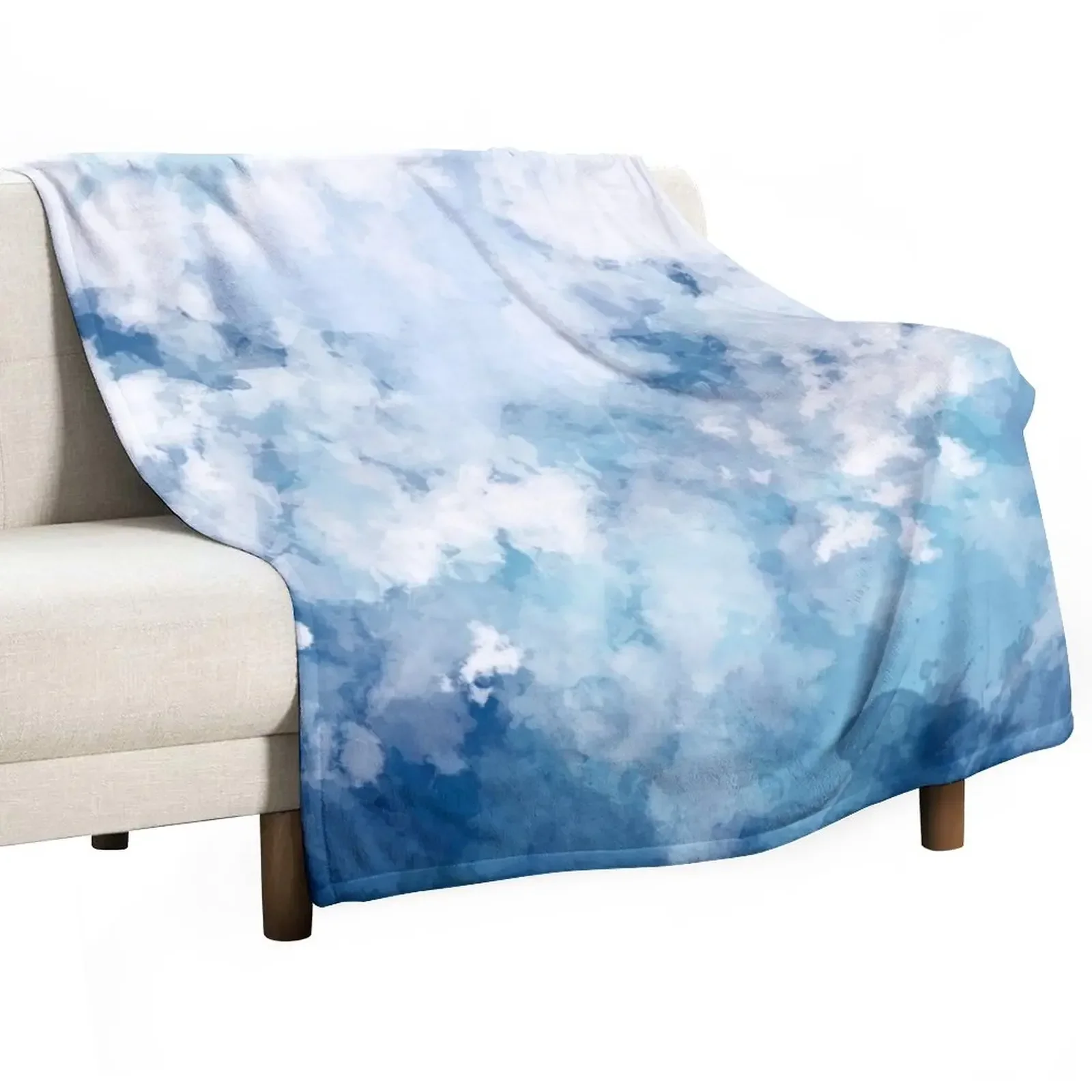 

Light blue cloud pattern Throw Blanket Heavy for babies Blankets