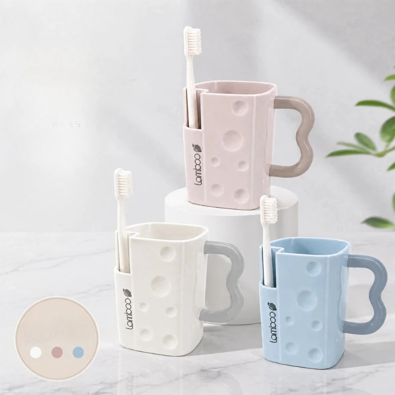 Bathroom Tumbler Set For Toothbrushes Home And Student Use_voghion.com